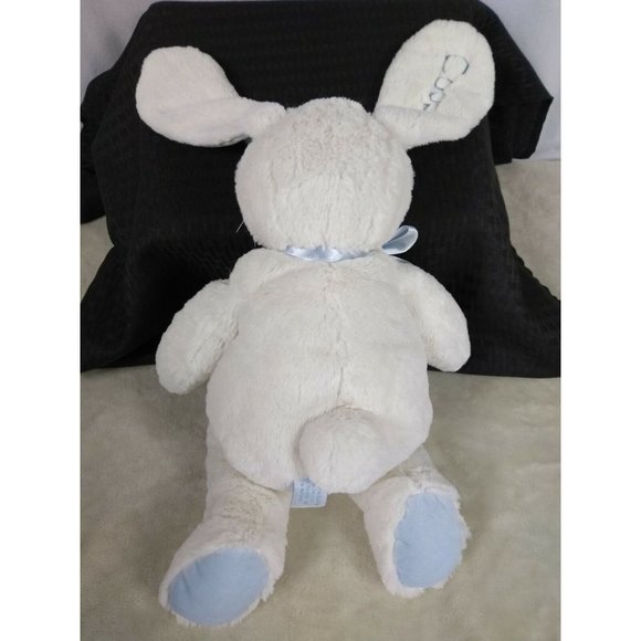 Bearington Collection Personalized Name "Cooper" 17" White/Blue Rabbit plushie - Picture 2 of 12